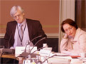 Gerhart Holzinger, Ulrike Baumgartner-Gabitzer in the meeting of Working Group 3 on 30 January 2004 in the Austrian Parliament.