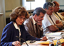 Edith Goldeband, Franz Fiedler, Karl Korinek and Karl Megner in the meeting of the Praesidium on 24 August 2004.