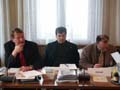 Peter Kostelka, Herwig Hösele, Peter Bußjäger bei der Sitzung von Ausschuss 8 am 27. Februar 2004 im Parlament